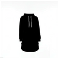 Arabic Name Hoodie Dress — Custom Calligraphy | Modest Streetwear