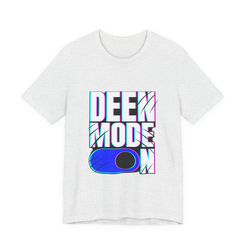 Deen Mode Tee — Arabic Streetwear Graphic T-Shirt | Amanihaus