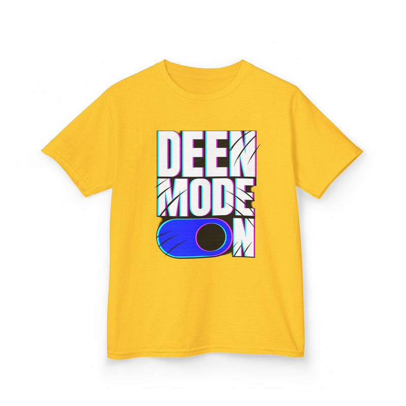 Deen Mode Kids Tee — Islamic Streetwear Graphic T-Shirt for Kids | Amanihaus