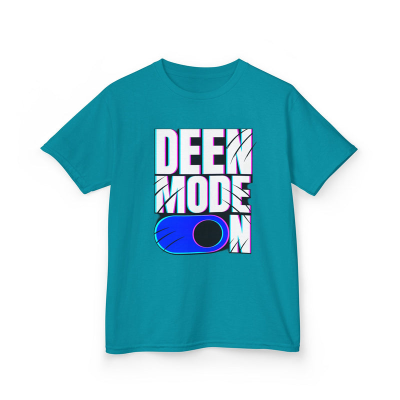 Deen Mode Kids Tee — Islamic Streetwear Graphic T-Shirt for Kids | Amanihaus