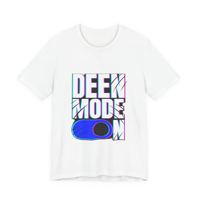 Deen Mode Tee — Arabic Streetwear Graphic T-Shirt | Amanihaus