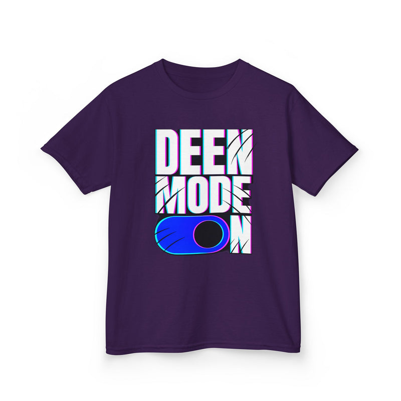 Deen Mode Kids Tee — Islamic Streetwear Graphic T-Shirt for Kids | Amanihaus
