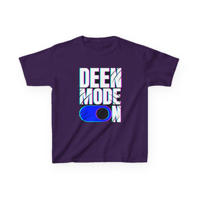 Deen Mode Kids Tee — Islamic Streetwear Graphic T-Shirt for Kids | Amanihaus