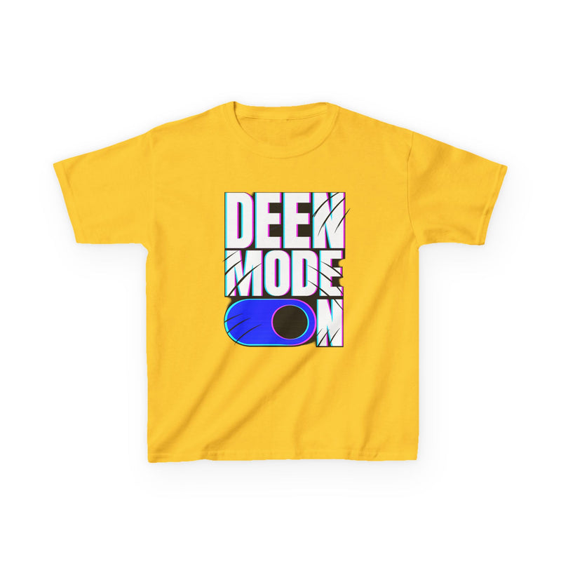 Deen Mode Kids Tee — Islamic Streetwear Graphic T-Shirt for Kids | Amanihaus