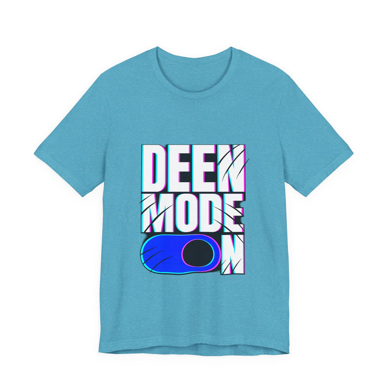 Deen Mode Tee — Arabic Streetwear Graphic T-Shirt | Amanihaus