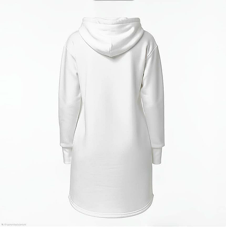 Arabic Name Hoodie Dress — Custom Calligraphy | Modest Streetwear
