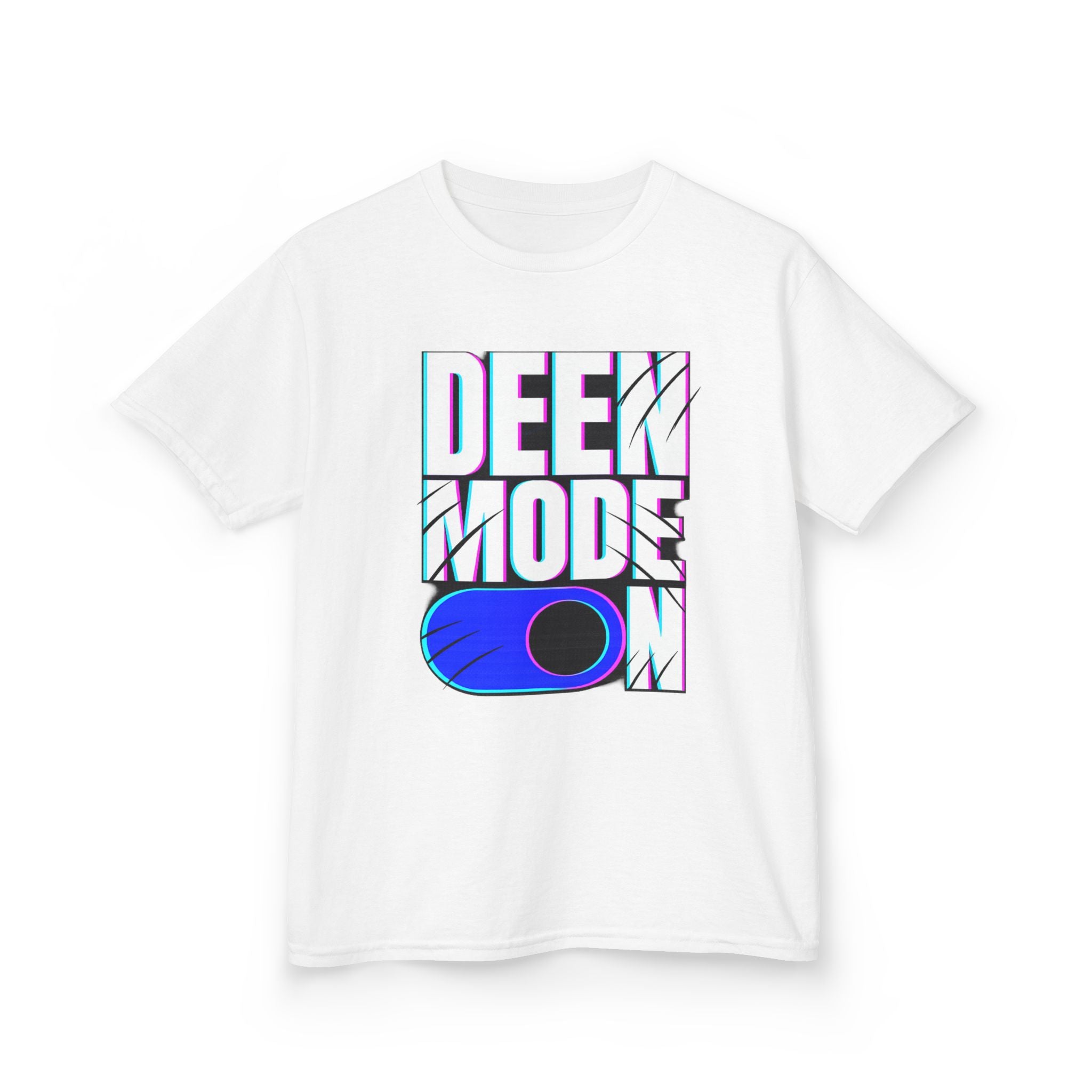 Deen Mode Kids Tee — Islamic Streetwear Graphic T-Shirt for Kids | Amanihaus