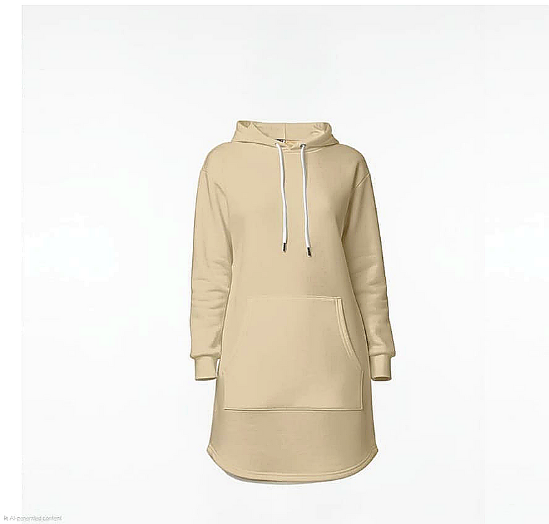 Arabic Name Hoodie Dress — Custom Calligraphy | Modest Streetwear