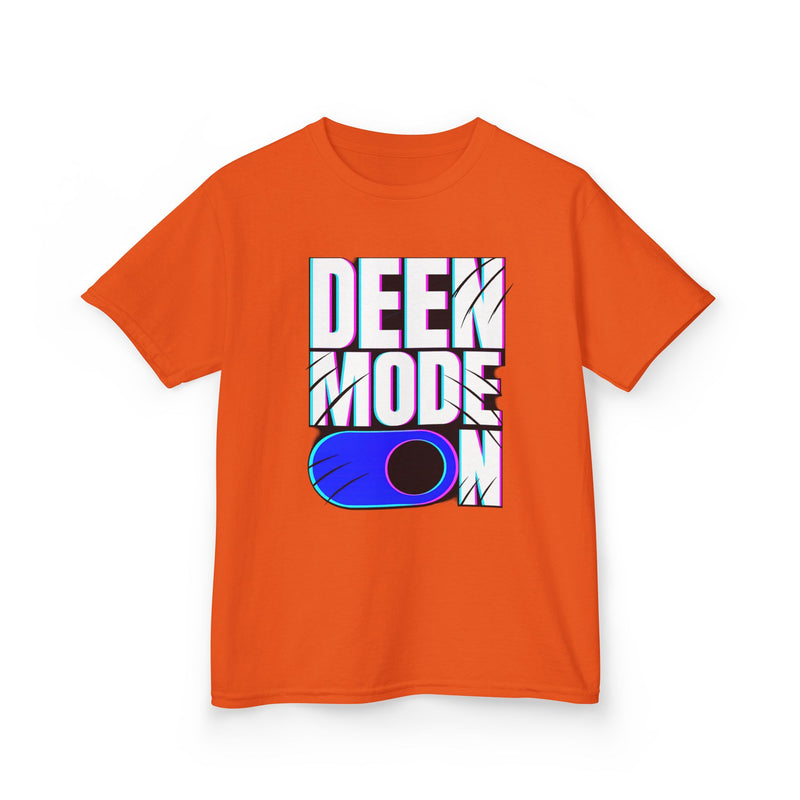 Deen Mode Kids Tee — Islamic Streetwear Graphic T-Shirt for Kids | Amanihaus