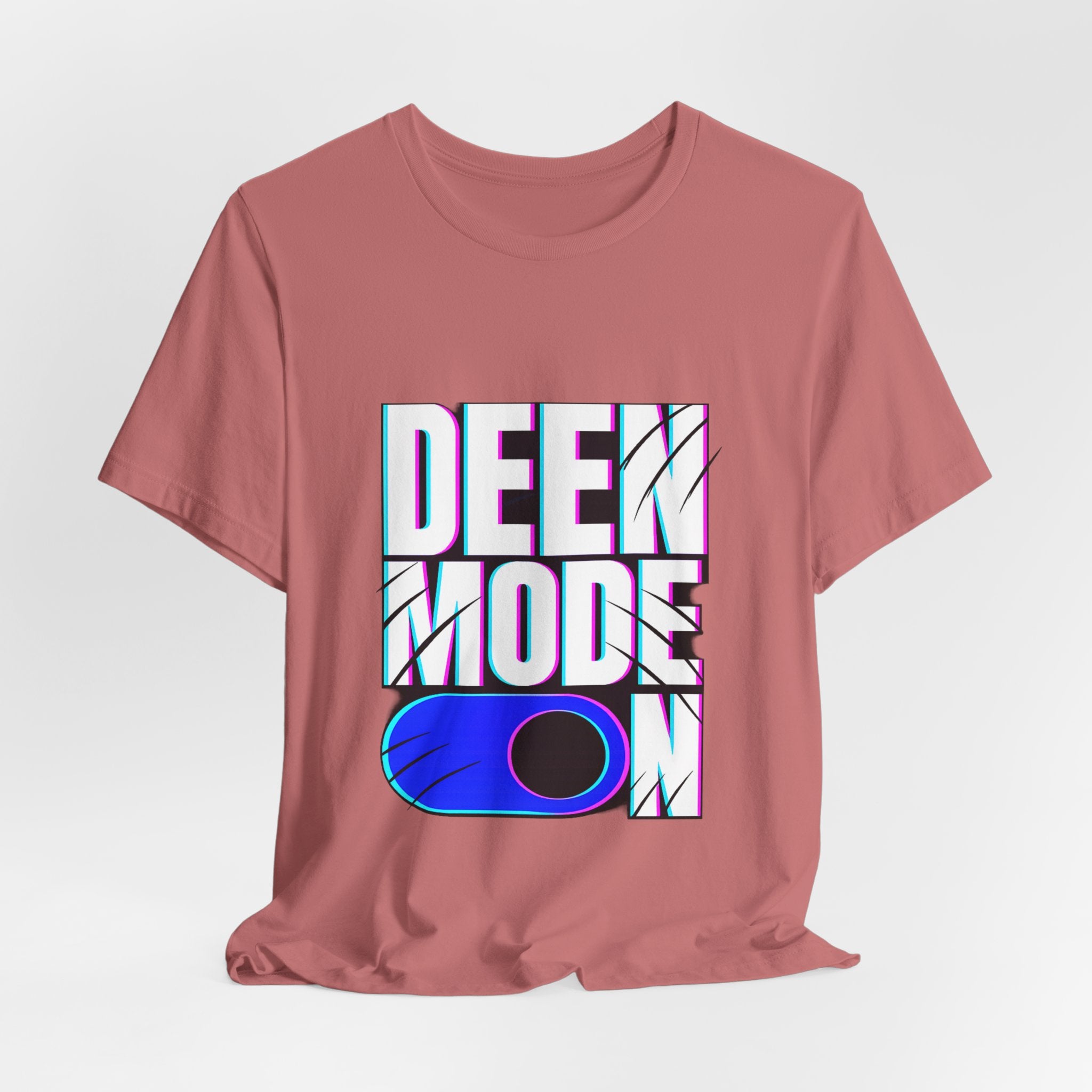 Deen Mode Tee — Arabic Streetwear Graphic T-Shirt | Amanihaus