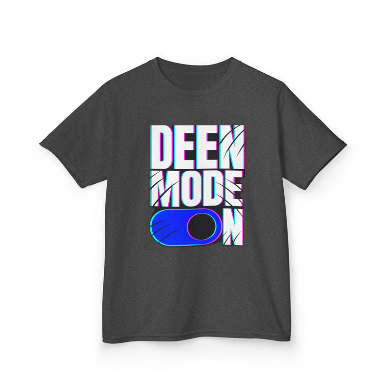 Deen Mode Kids Tee — Islamic Streetwear Graphic T-Shirt for Kids | Amanihaus