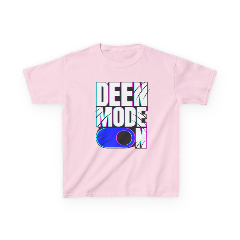 Deen Mode Kids Tee — Islamic Streetwear Graphic T-Shirt for Kids | Amanihaus